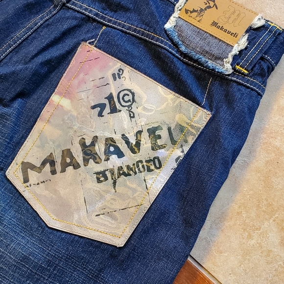 2pac Makaveli holographic pocket jeans - Picture 4 of 6